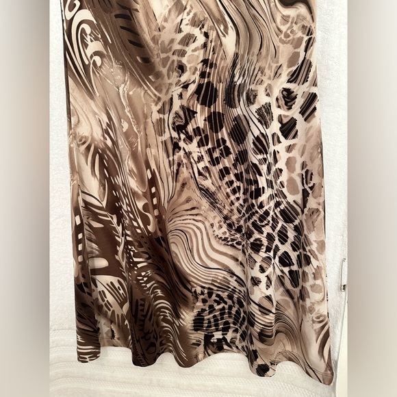 Effortless Style by citiknits brown sleeveless dress size small - Picture 4 of 11